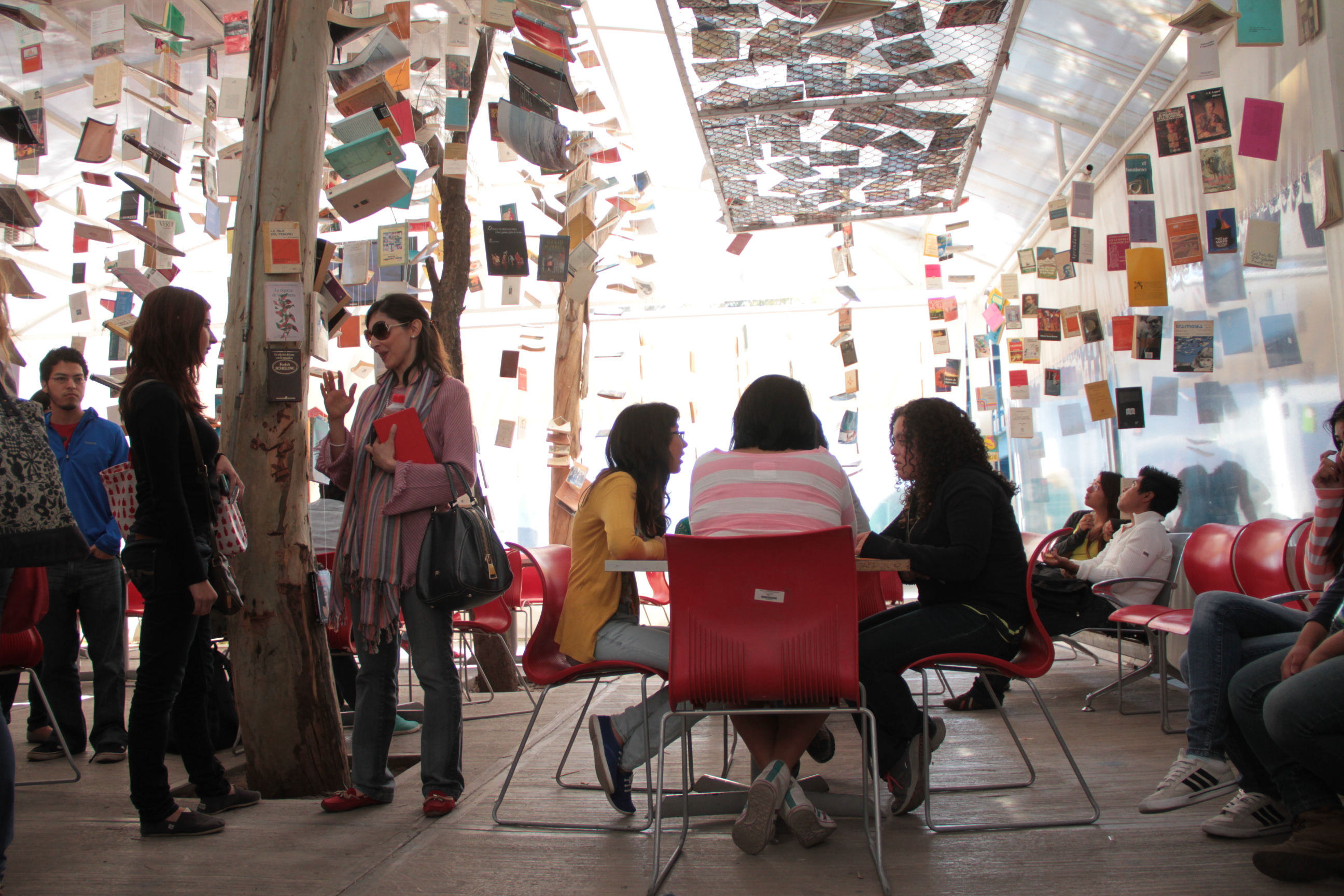 Cafetería de Bellas Artes exhibe la instalación “Su majestad el Libro” -  Noticias UAQ